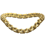 Double Link Gold Chain Necklace