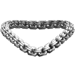 Double Link Silver Chain Necklace 3.0