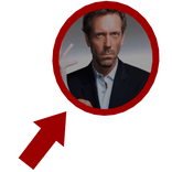 Dr. House Red Circle