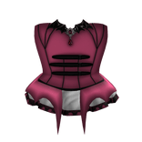 Dracula's daughter's pink vampire dress
