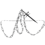 Dragon Sword Mouth Silver Chain Necklace