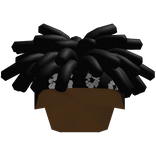 Dreads w/ Demin Tears Bandana