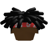 Dreads w/ Demin Tears Bandana