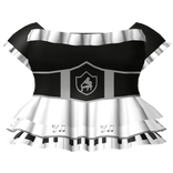 gothic ruffled piano music dress