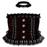 x ♧ red goth silly circus jester dress ♢ x 