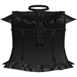 ꒰ ୨୧ ꒱ goth ruffled dress in black with choker