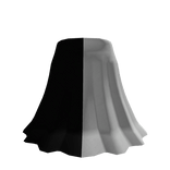 🖤 Dress Skirt of Conflict [Black & White] [2.0]
