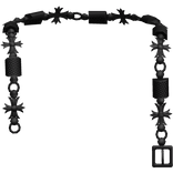 Drip Silver Belt Necklace 