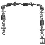 Drip Silver Belt Necklace 