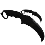 Dual Black Void Karambit
