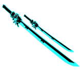 Dual Blue Cyber Void Sword