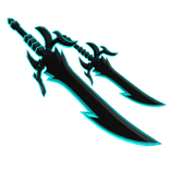 Dual Blue Demon King Sword [Outline]
