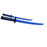 Dual Blue Katana of One Thousand Tears