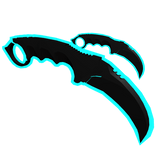 Dual Blue Void Karambit