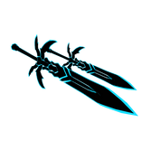 Dual Blue Void Sword Cartoony