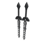 Dual Fated Black and White Twisted Blades