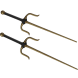 Dual Gold Ninja Sai