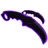 Dual Purple Void Karambit