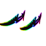 Dual Rainbow Demon King Sword