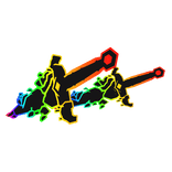 Dual Rainbow Demon Void Swords