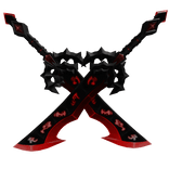 Dual Red Evil Sword
