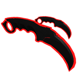 Dual Red Void Karambit