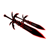 Dual Red Void Sword Cartoony