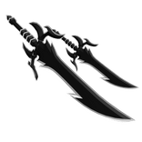 Dual White Demon King Sword [Outline]