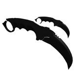 Dual White Void Karambit