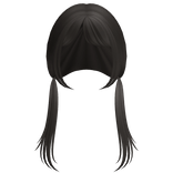 ♡ dust brown long pigtails