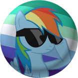 Mlm Gay rainbow dash mlp Pin