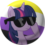 Ace Twilight sparkle lgbtq mlp pin