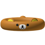 Brown Cutesy Summer Korilakkuma Floatie (3.0)