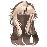 Asymmetrical Grunge Layers (Blonde Bangs)