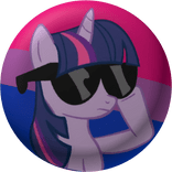 Bi Twilight Sparkle lgbtq mlp pin