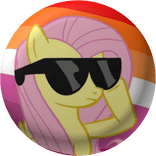 Wlw Lesbian fluttershy Mlp pin
