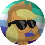 Mlm Gay applejack mlp Pin