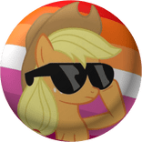 Wlw Lesbian applejack Mlp pin