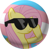 Trans lgbtq Fluttershy Mlp pin