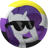 Ace Rarity lgbtq mlp pin