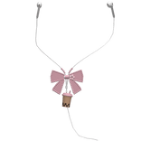 Earbuds Kawaii with Bow and Bobba Preppy - Pink
