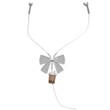 Earbuds Kawaii with Bow and Bobba Preppy - White