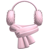 Earmuffs + Scarf Pink Pastel Winter Christmas y2k