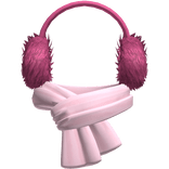 Earmuffs + Scarf Pink Pastel Winter Christmas y2k