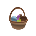 Easter Basket With Icecream Eggs