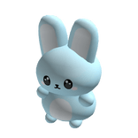 easter blue bunny plushie (holdable)