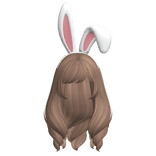 Easter Bunny Anime Fluffy Milktea Hair