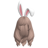 Easter Bunny Anime Fluffy Platinum Blond Hair