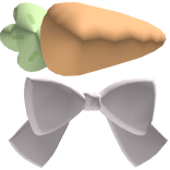 ♡ ┊ easter bunny carrots bow hair clip