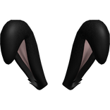 Easter Bunny Ears Down V4 | Black